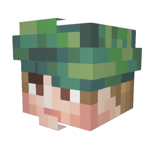RobynHood87 Minecraft avatar head, 3D render