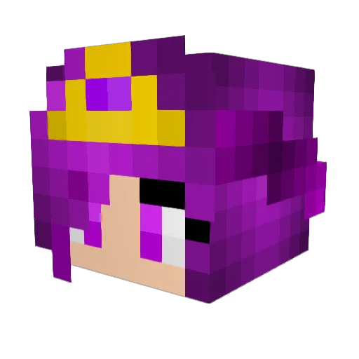 RobynHugh Minecraft avatar head, 3D render