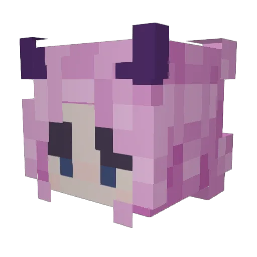 RocStarGames Minecraft avatar head, 3D render