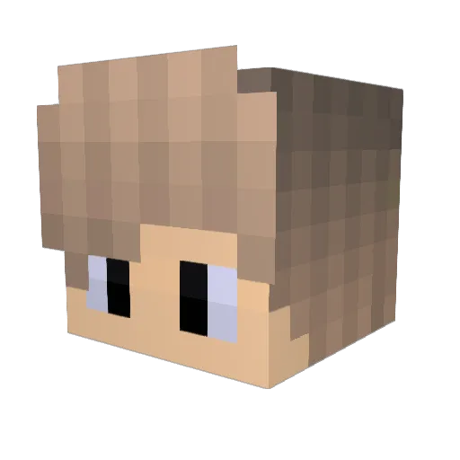 Rocalut Minecraft avatar head, 3D render