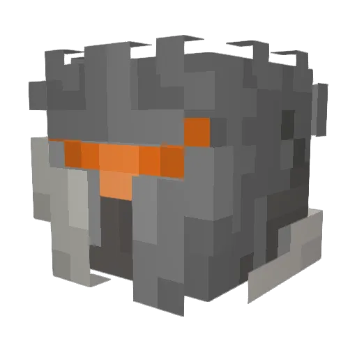 Rocco42k Minecraft avatar head, 3D render