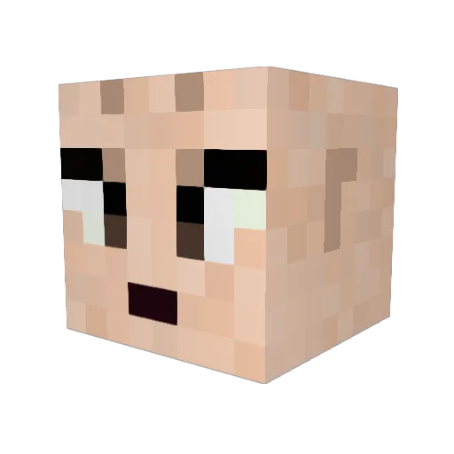 RoccoSiffredi Minecraft avatar head, 3D render