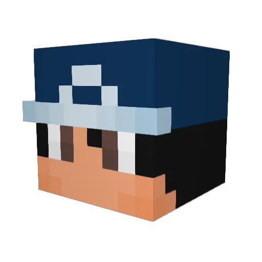 RoccoTaco1234 Minecraft avatar head, 3D render