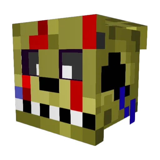 Rocco_Rocs Minecraft avatar head, 3D render