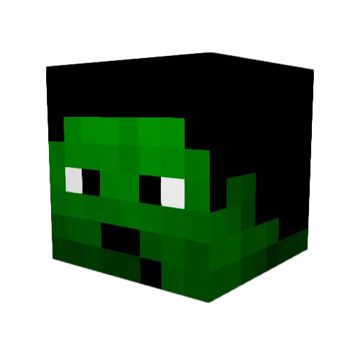 Roccoko Minecraft avatar head, 3D render