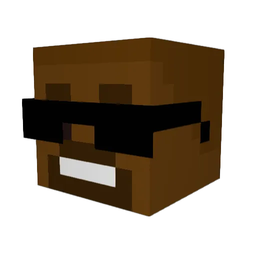 RoceN6895 Minecraft avatar head, 3D render