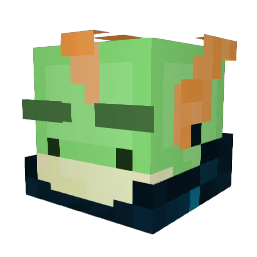 RoceSaurio Minecraft avatar head, 3D render