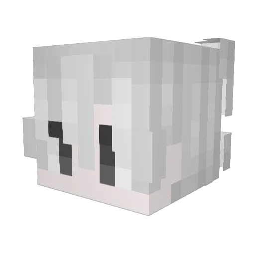 Rocetto Minecraft avatar head, 3D render