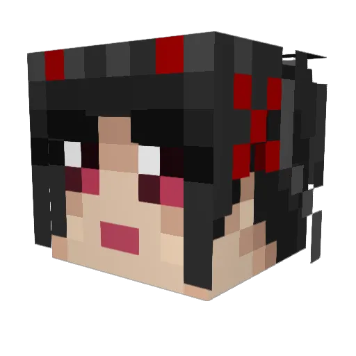 Roche_Limit Minecraft avatar head, 3D render