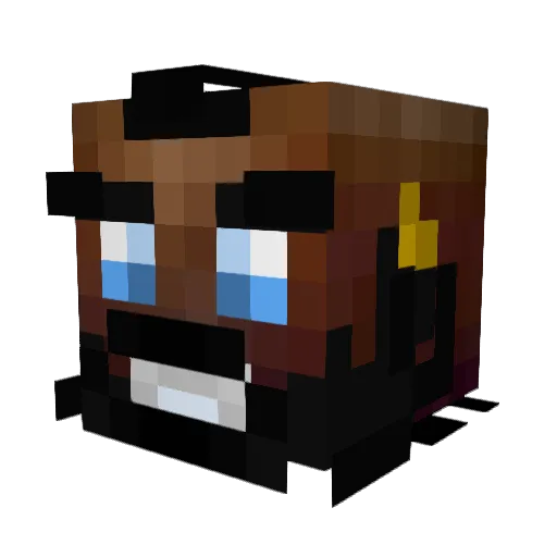 Rocino85 Minecraft avatar head, 3D render