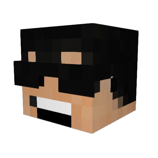 Rock537 Minecraft avatar head, 3D render