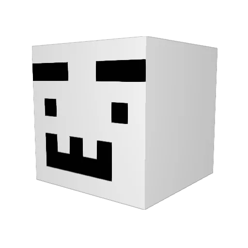 Rock710 Minecraft avatar head, 3D render