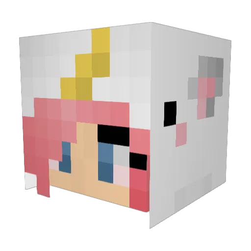 RockBunny Minecraft avatar head, 3D render