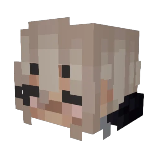 RockCallahan Minecraft avatar head, 3D render