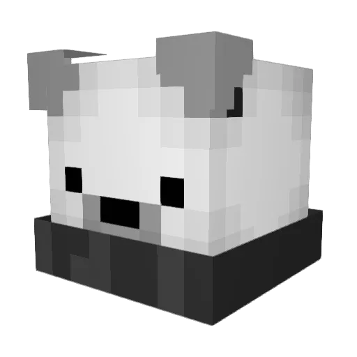 RockClimbingDino Minecraft avatar head, 3D render