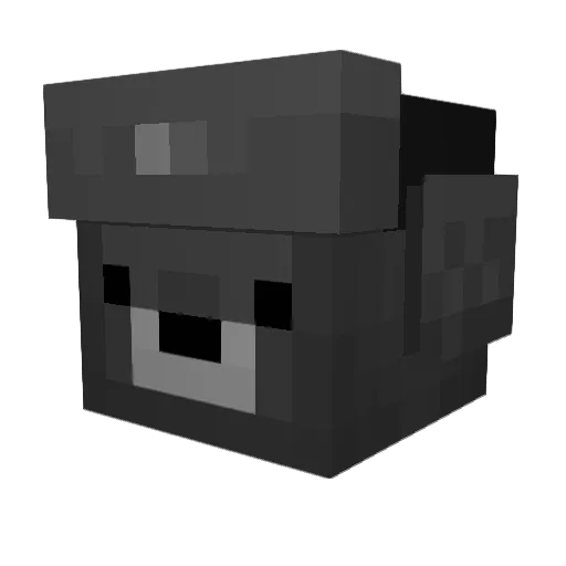 RockClunker Minecraft avatar head, 3D render