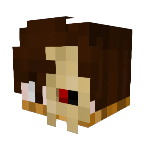 RockDread_ Minecraft avatar head, 3D render
