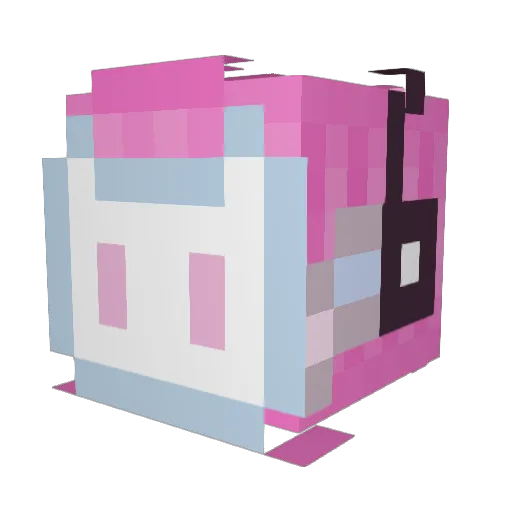 RockOn_ABL Minecraft avatar head, 3D render
