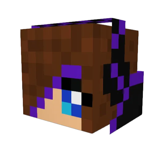 RockOn_AC Minecraft avatar head, 3D render
