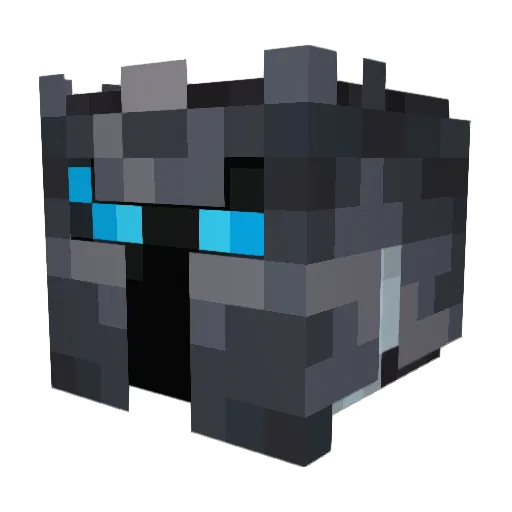 RockPowers Minecraft avatar head, 3D render