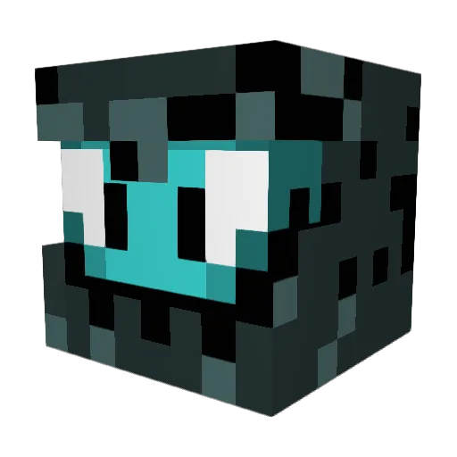 RockSlyde Minecraft avatar head, 3D render