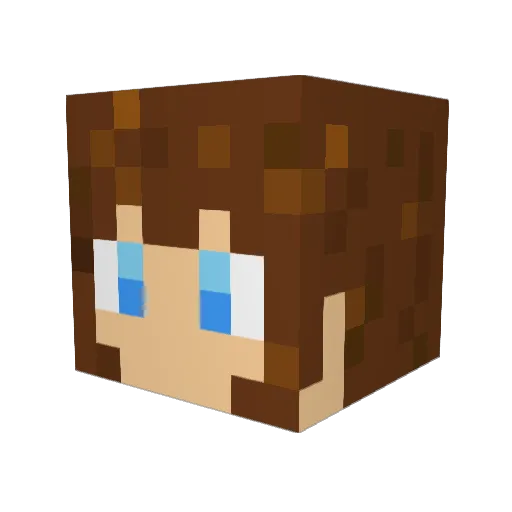 RockToperer Minecraft avatar head, 3D render