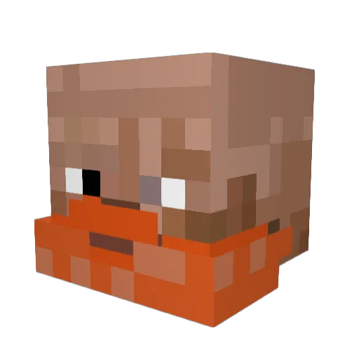 Rock_Airsoft Minecraft avatar head, 3D render