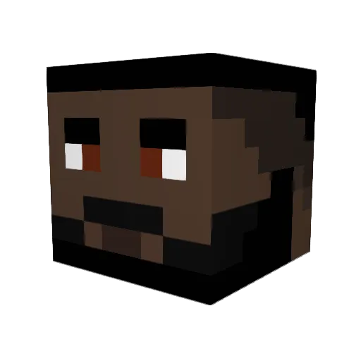 Rock_My_John Minecraft avatar head, 3D render