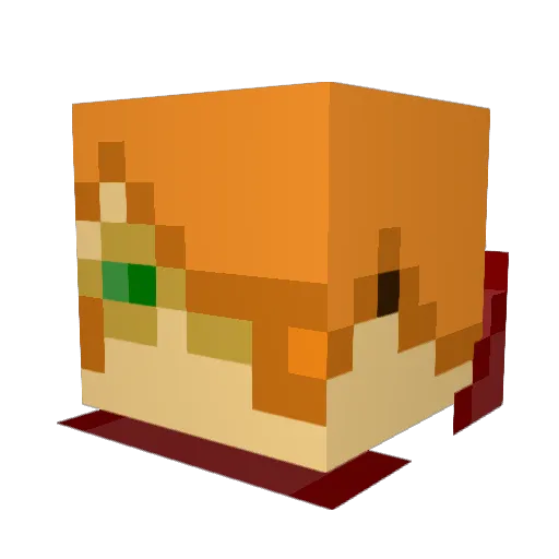 Rocka4_0 Minecraft avatar head, 3D render