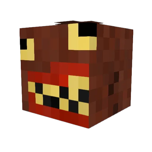 Rockbr Minecraft avatar head, 3D render