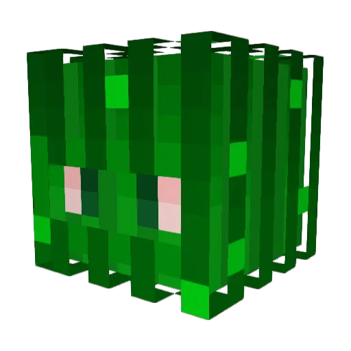 Rockburn Minecraft avatar head, 3D render