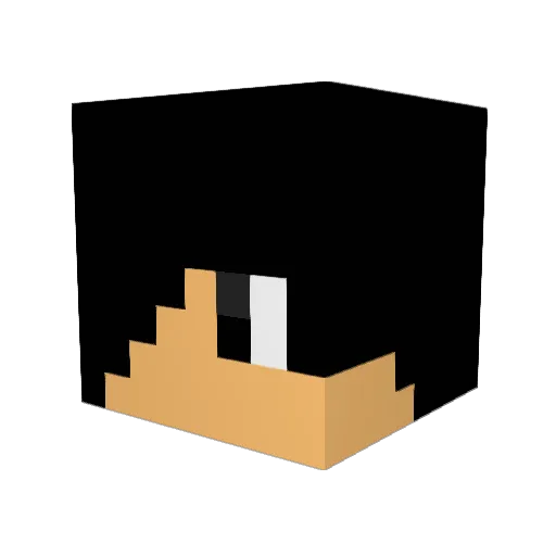 Rockcraft05 Minecraft avatar head, 3D render