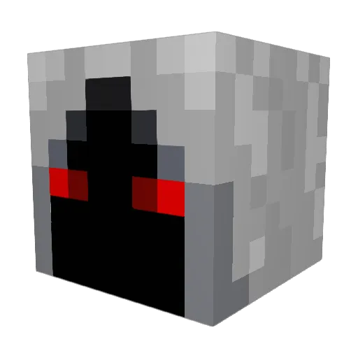 Rockea Minecraft avatar head, 3D render