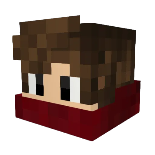 Rocker45632 Minecraft avatar head, 3D render