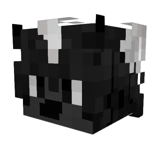 RockerCo Minecraft avatar head, 3D render