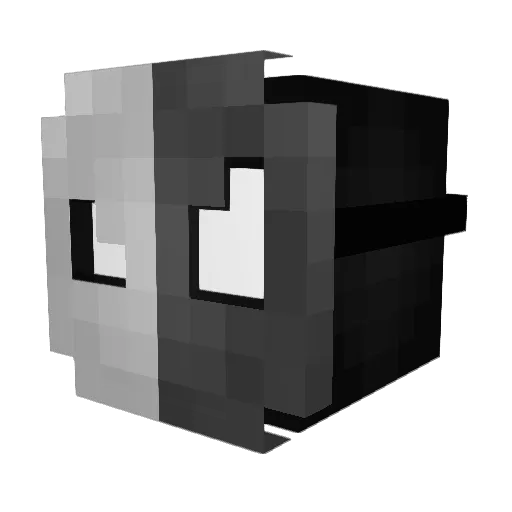 Rockeroo666 Minecraft avatar head, 3D render