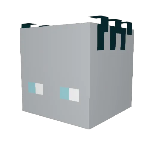 Rocket2510 Minecraft avatar head, 3D render