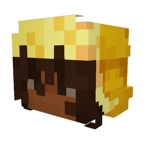 Rocket33rz Minecraft avatar head, 3D render