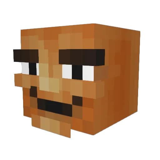 Rocket616 Minecraft avatar head, 3D render