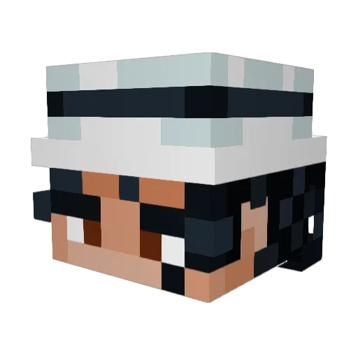 RocketDude242 Minecraft avatar head, 3D render