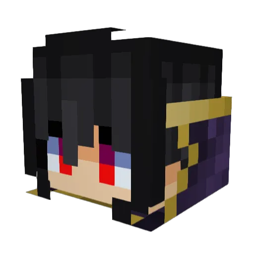 RocketEU Minecraft avatar head, 3D render