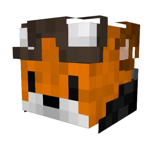 RocketKid500 Minecraft avatar head, 3D render