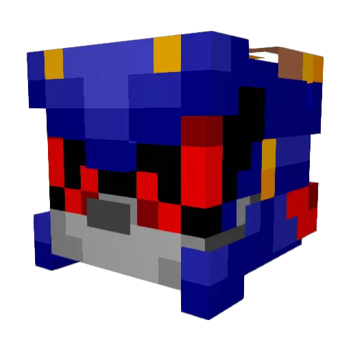 RocketSG_ Minecraft avatar head, 3D render