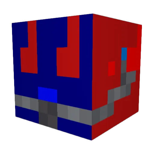 RocketShield Minecraft avatar head, 3D render
