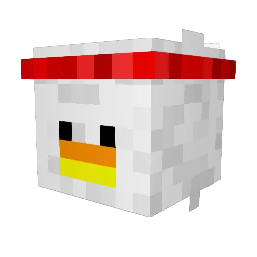 Rocket_100 Minecraft avatar head, 3D render