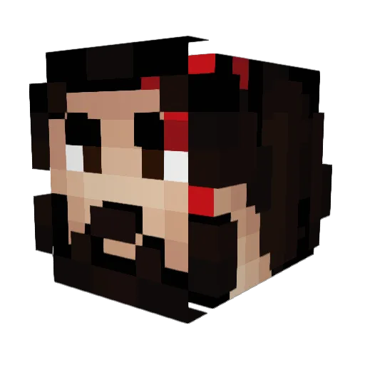 Rocket_13 Minecraft avatar head, 3D render