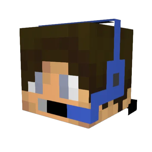 Rocket_Mining Minecraft avatar head, 3D render