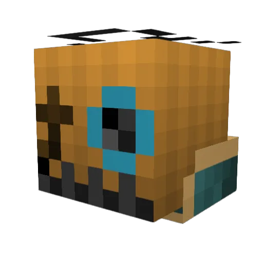 Rocket_Shovel Minecraft avatar head, 3D render