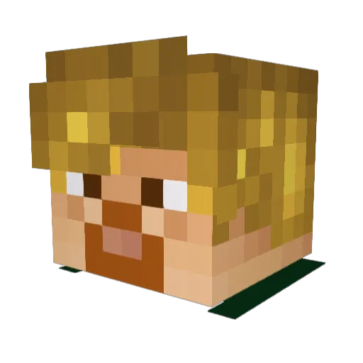 Rocketman_Gaming Minecraft avatar head, 3D render