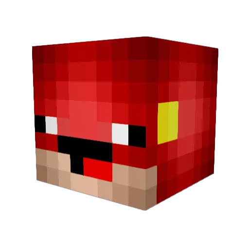 Rocketmonster12 Minecraft avatar head, 3D render